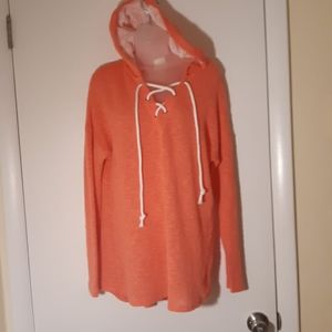 Self Esteem hooded long sleeve top size Xl